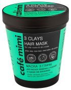 Hair Mask 3 Clays for Oily Roots and Dry Tips 220 ml